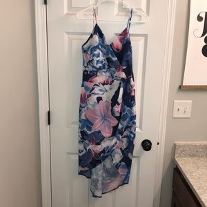High low floral dress